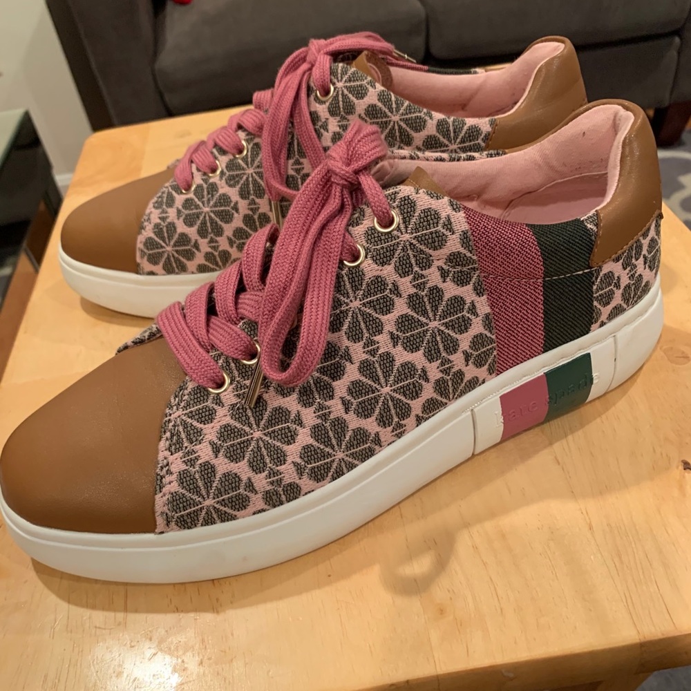 Kate Spade flower jacquard keswick sneakers